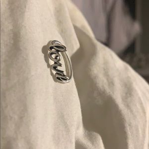 Sterling silver love James Avery ring